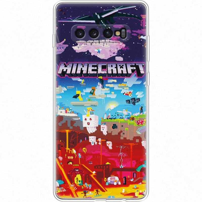 Чехол Uprint Samsung G975 Galaxy S10 Plus Minecraft World Beyond