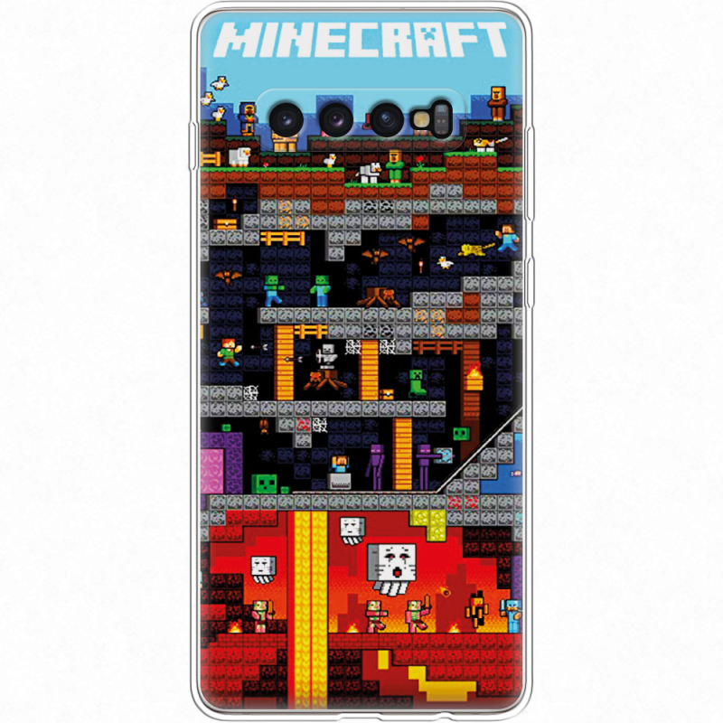 Чехол Uprint Samsung G975 Galaxy S10 Plus Minecraft Lode Runner