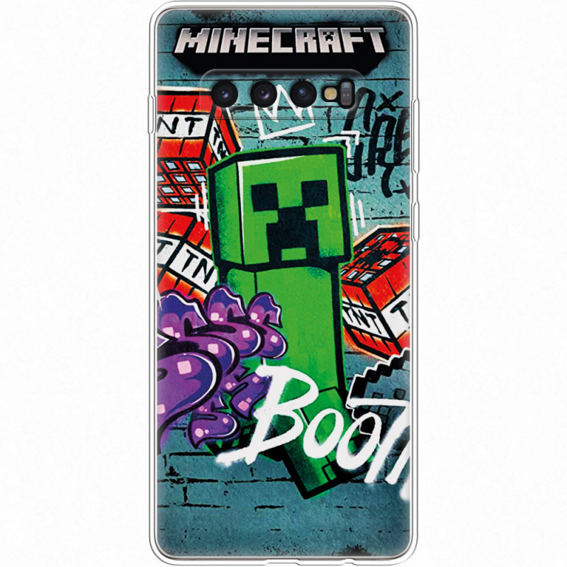 Чехол Uprint Samsung G975 Galaxy S10 Plus Minecraft Graffiti