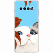 Чехол Uprint Samsung G975 Galaxy S10 Plus Wondering Cat