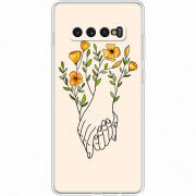 Чехол Uprint Samsung G975 Galaxy S10 Plus Flower Hands