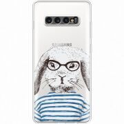 Прозрачный чехол Uprint Samsung G975 Galaxy S10 Plus MR. Rabbit