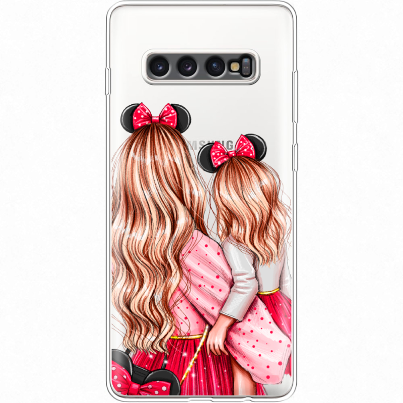 Прозрачный чехол Uprint Samsung G975 Galaxy S10 Plus Mouse Girls