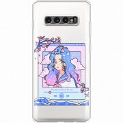 Прозрачный чехол Uprint Samsung G975 Galaxy S10 Plus The Sakuras Will Cry For You