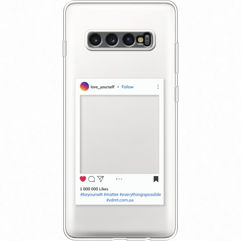 Прозрачный чехол Uprint Samsung G975 Galaxy S10 Plus Insta