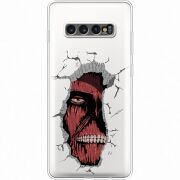 Прозрачный чехол Uprint Samsung G975 Galaxy S10 Plus Нападение Титана