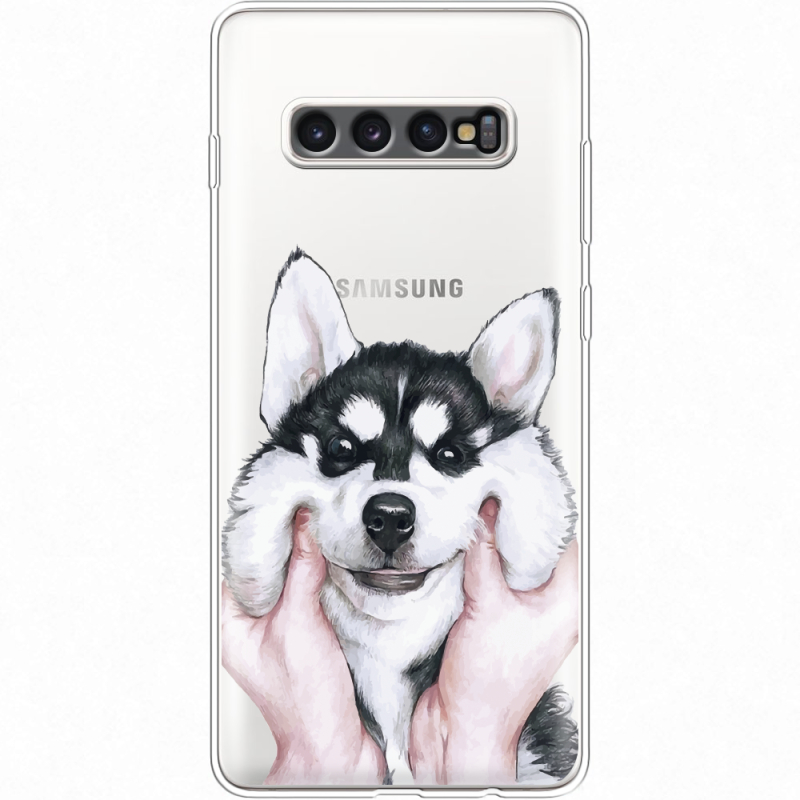 Прозрачный чехол Uprint Samsung G975 Galaxy S10 Plus Husky