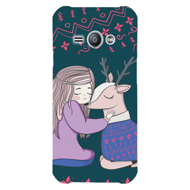 Чехол Uprint Samsung J110 Galaxy J1 Ace Girl and deer