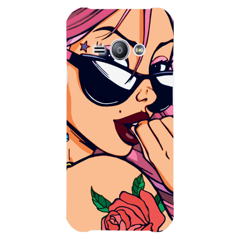 Чехол Uprint Samsung J110 Galaxy J1 Ace Pink Girl