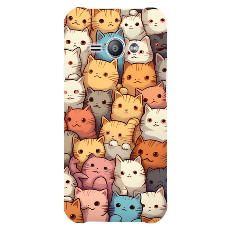 Чехол Uprint Samsung J110 Galaxy J1 Ace Котики муркотики