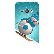 Чехол Uprint Samsung J110 Galaxy J1 Ace Skier Snowman