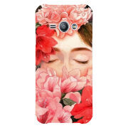 Чехол Uprint Samsung J110 Galaxy J1 Ace Girl in Flowers