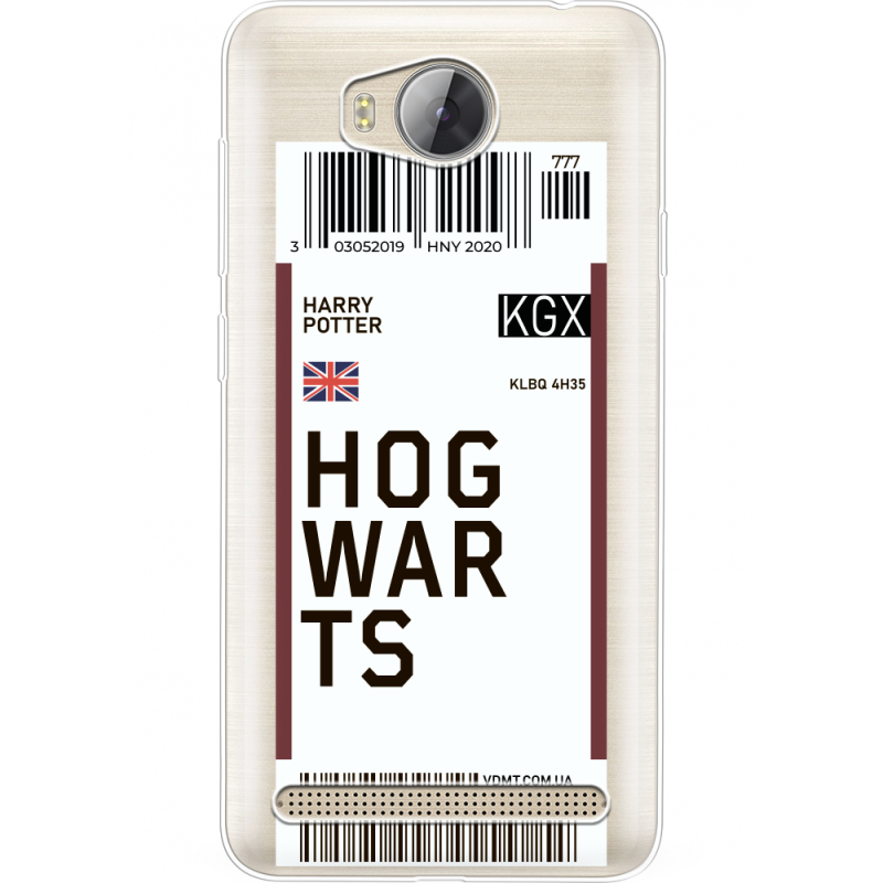 Прозрачный чехол Uprint Huawei Y3 2 Ticket Hogwarts