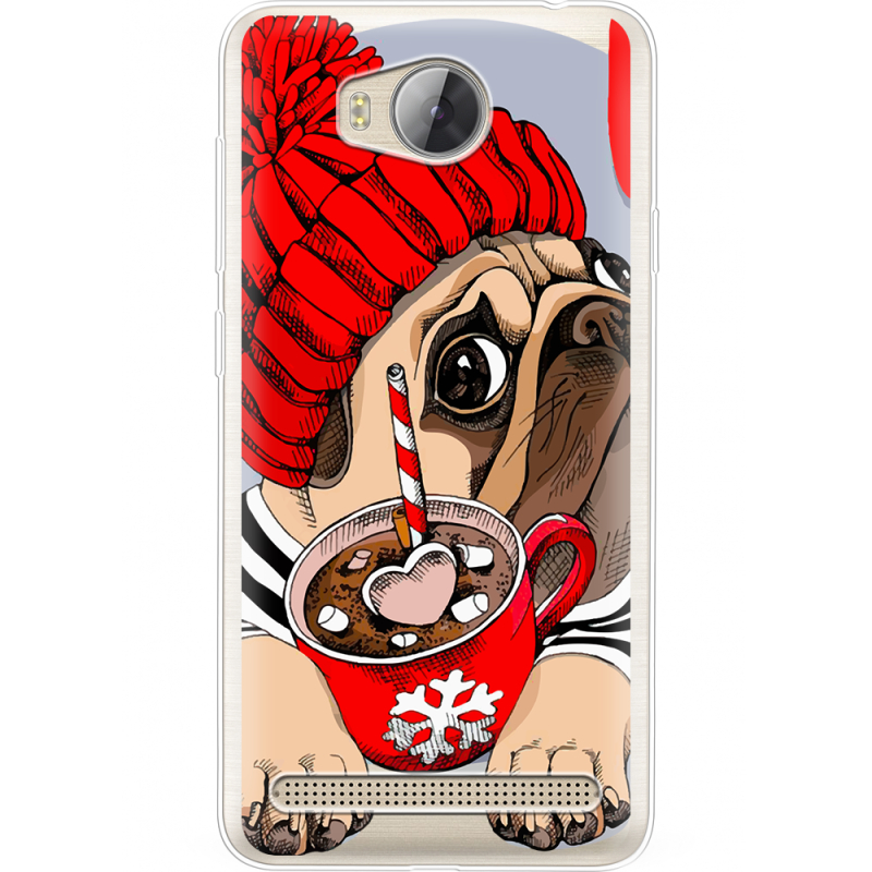 Прозрачный чехол Uprint Huawei Y3 2 Winter Puggy