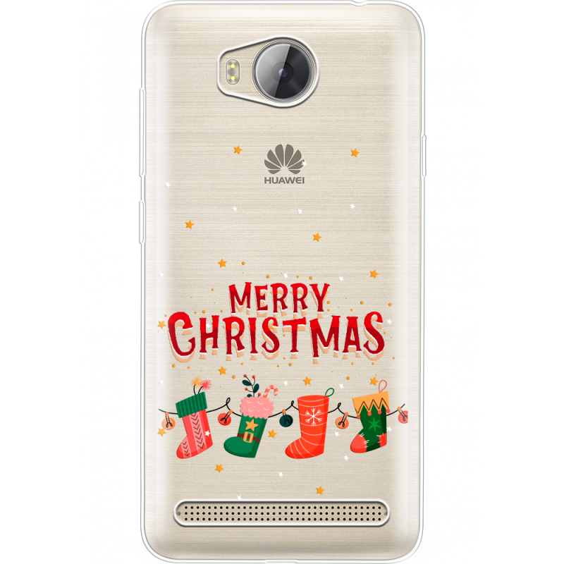 Прозрачный чехол Uprint Huawei Y3 2 Merry Christmas