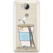 Прозрачный чехол Uprint Huawei Y3 2 Segull in Cofee Pool