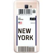 Прозрачный чехол Uprint Samsung J5 Prime G570F Ticket New York