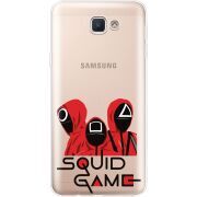Прозрачный чехол Uprint Samsung J5 Prime G570F siquid game люди в красном