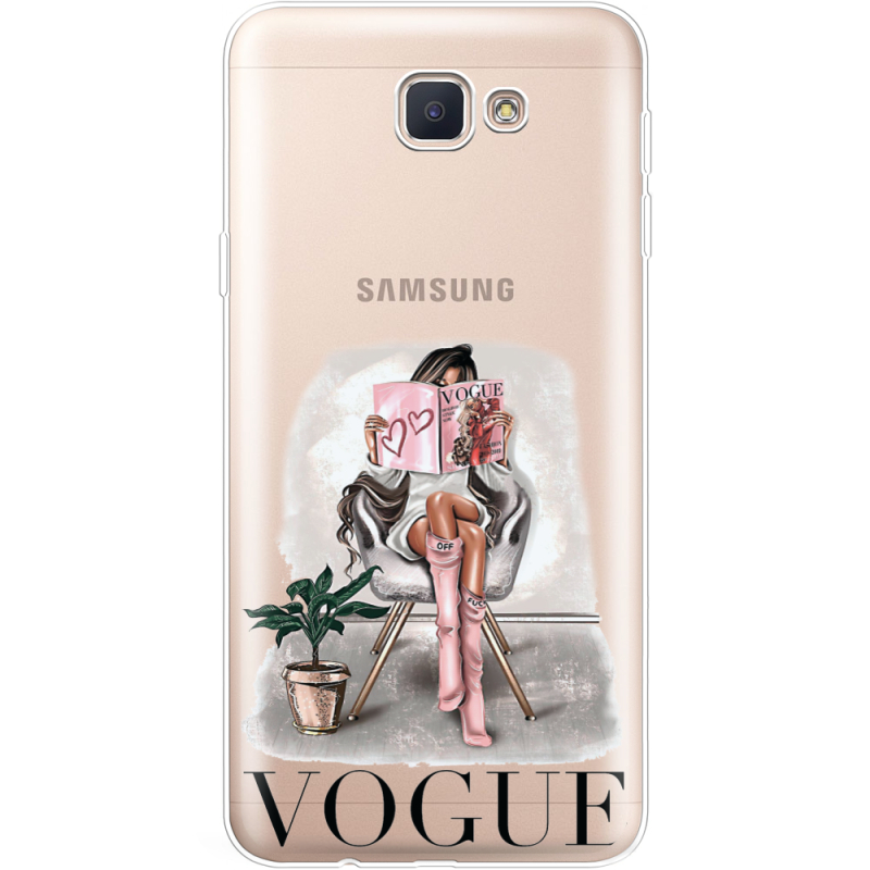 Прозрачный чехол Uprint Samsung J5 Prime G570F VOGUE