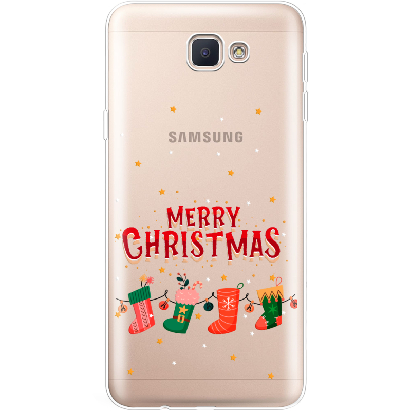 Прозрачный чехол Uprint Samsung J5 Prime G570F Merry Christmas