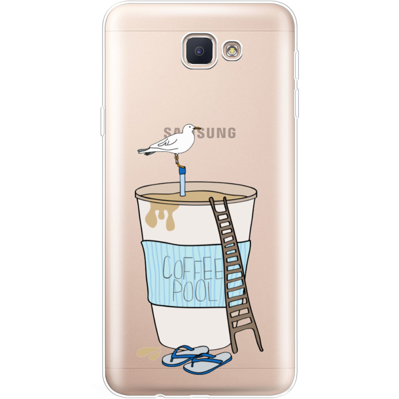 Прозрачный чехол Uprint Samsung J5 Prime G570F Segull in Cofee Pool