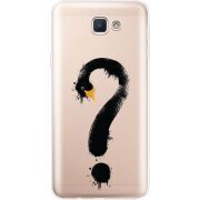 Прозрачный чехол Uprint Samsung J5 Prime G570F Swan question