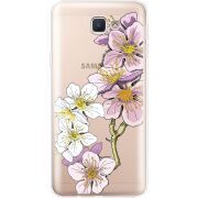 Прозрачный чехол Uprint Samsung J5 Prime G570F Cherry Blossom