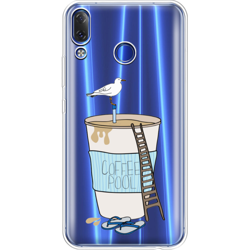 Прозрачный чехол Uprint Lenovo Z5 Segull in Cofee Pool