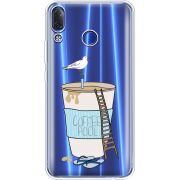 Прозрачный чехол Uprint Lenovo Z5 Segull in Cofee Pool