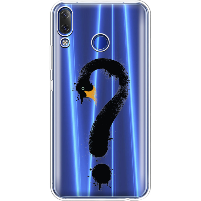 Прозрачный чехол Uprint Lenovo Z5 Swan question