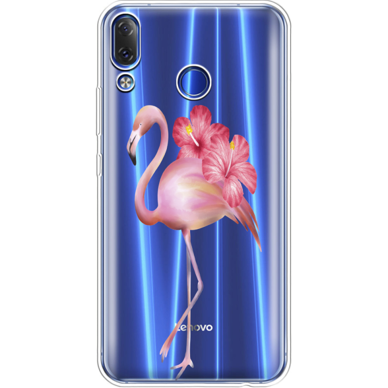 Прозрачный чехол Uprint Lenovo Z5 Floral Flamingo