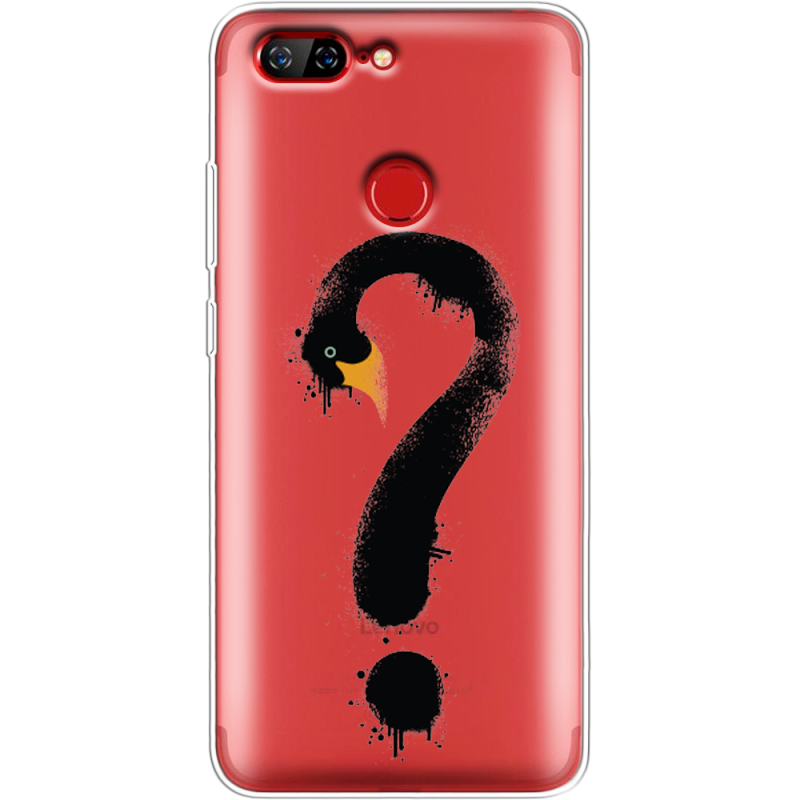 Прозрачный чехол Uprint Lenovo S5 Swan question
