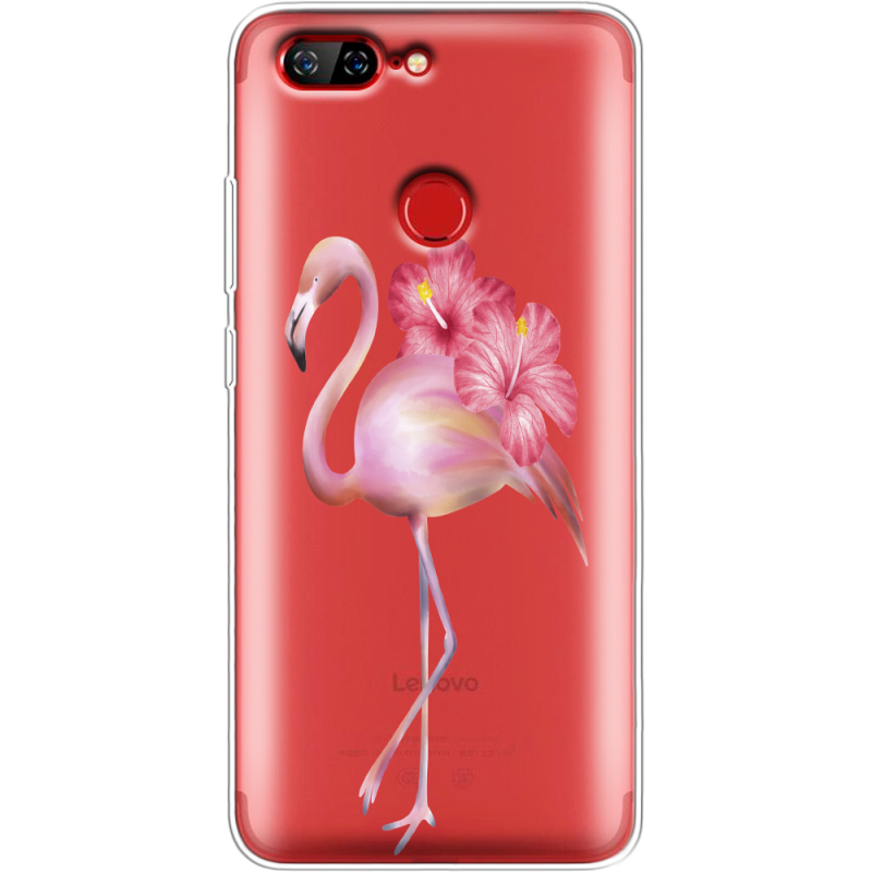 Прозрачный чехол Uprint Lenovo S5 Floral Flamingo