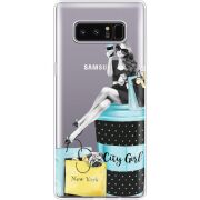 Прозрачный чехол Uprint Samsung N950F Galaxy Note 8 City Girl
