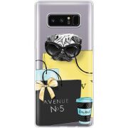 Прозрачный чехол Uprint Samsung N950F Galaxy Note 8 Fashion Pug
