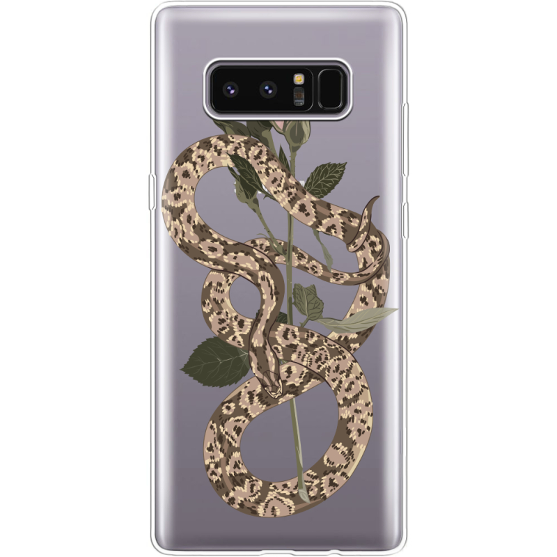 Прозрачный чехол Uprint Samsung N950F Galaxy Note 8 Glamor Snake