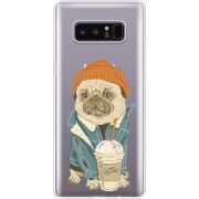 Прозрачный чехол Uprint Samsung N950F Galaxy Note 8 Dog Coffeeman