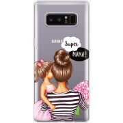 Прозрачный чехол Uprint Samsung N950F Galaxy Note 8 Super Mama and Daughter