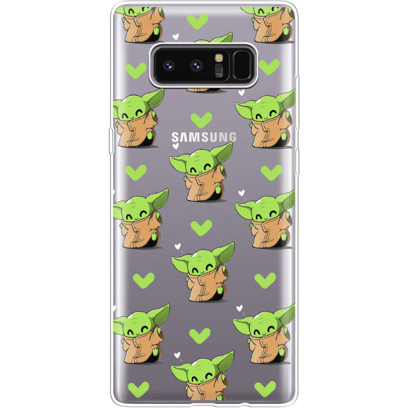 Прозрачный чехол Uprint Samsung N950F Galaxy Note 8 Pattern Baby Yoda