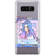 Прозрачный чехол Uprint Samsung N950F Galaxy Note 8 The Sakuras Will Cry For You