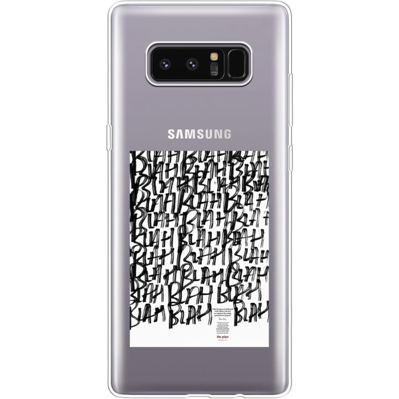 Прозрачный чехол Uprint Samsung N950F Galaxy Note 8 Blah Blah