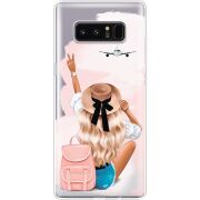 Прозрачный чехол Uprint Samsung N950F Galaxy Note 8 Travel Girl