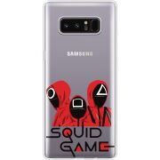 Прозрачный чехол Uprint Samsung N950F Galaxy Note 8 siquid game люди в красном