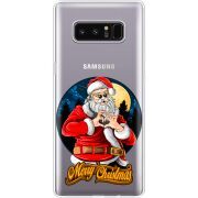 Прозрачный чехол Uprint Samsung N950F Galaxy Note 8 Cool Santa