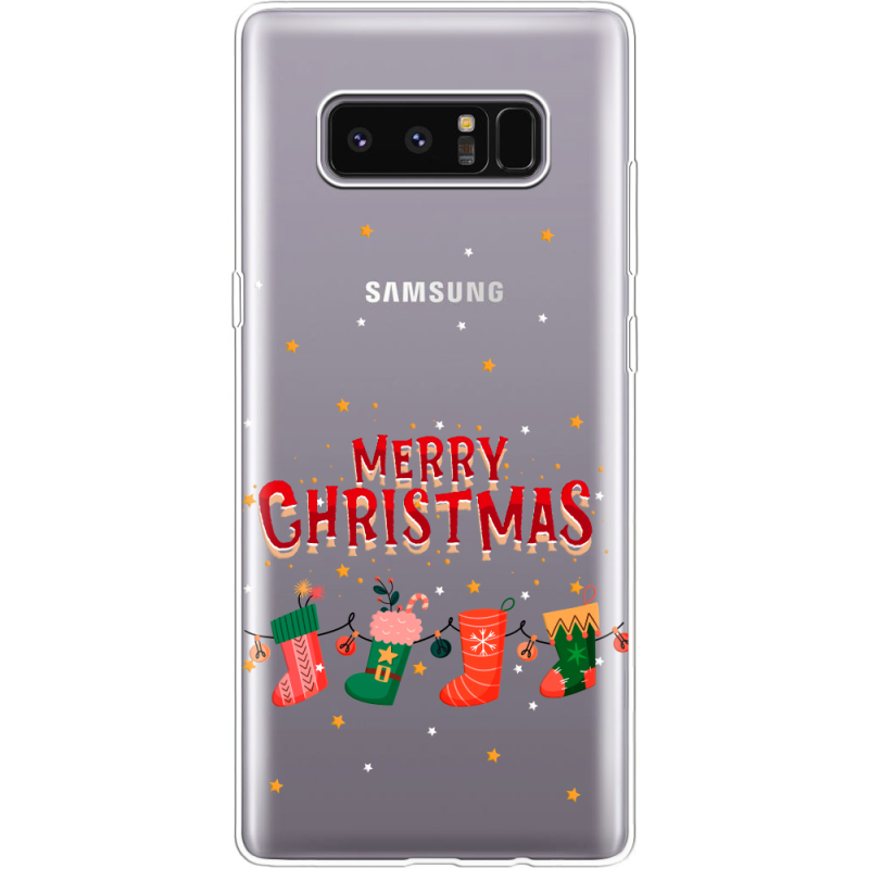 Прозрачный чехол Uprint Samsung N950F Galaxy Note 8 Merry Christmas