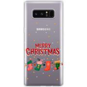 Прозрачный чехол Uprint Samsung N950F Galaxy Note 8 Merry Christmas