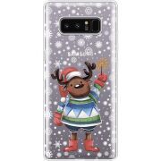 Прозрачный чехол Uprint Samsung N950F Galaxy Note 8 Christmas Deer with Snow