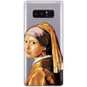 Прозрачный чехол Uprint Samsung N950F Galaxy Note 8 Девушка с жемчужной серёжкой
