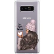 Прозрачный чехол Uprint Samsung N950F Galaxy Note 8 love is in the air