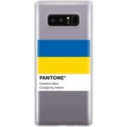Прозрачный чехол Uprint Samsung N950F Galaxy Note 8 Pantone вільний синій